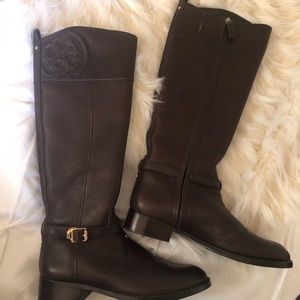 Tory Burch Marlene Riding Boot in Coconut